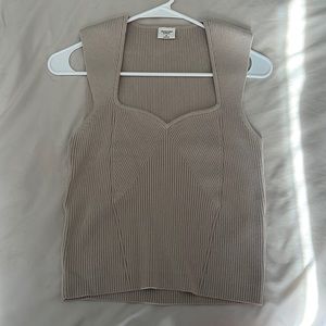 Abercrombie sweetheart sweater tank